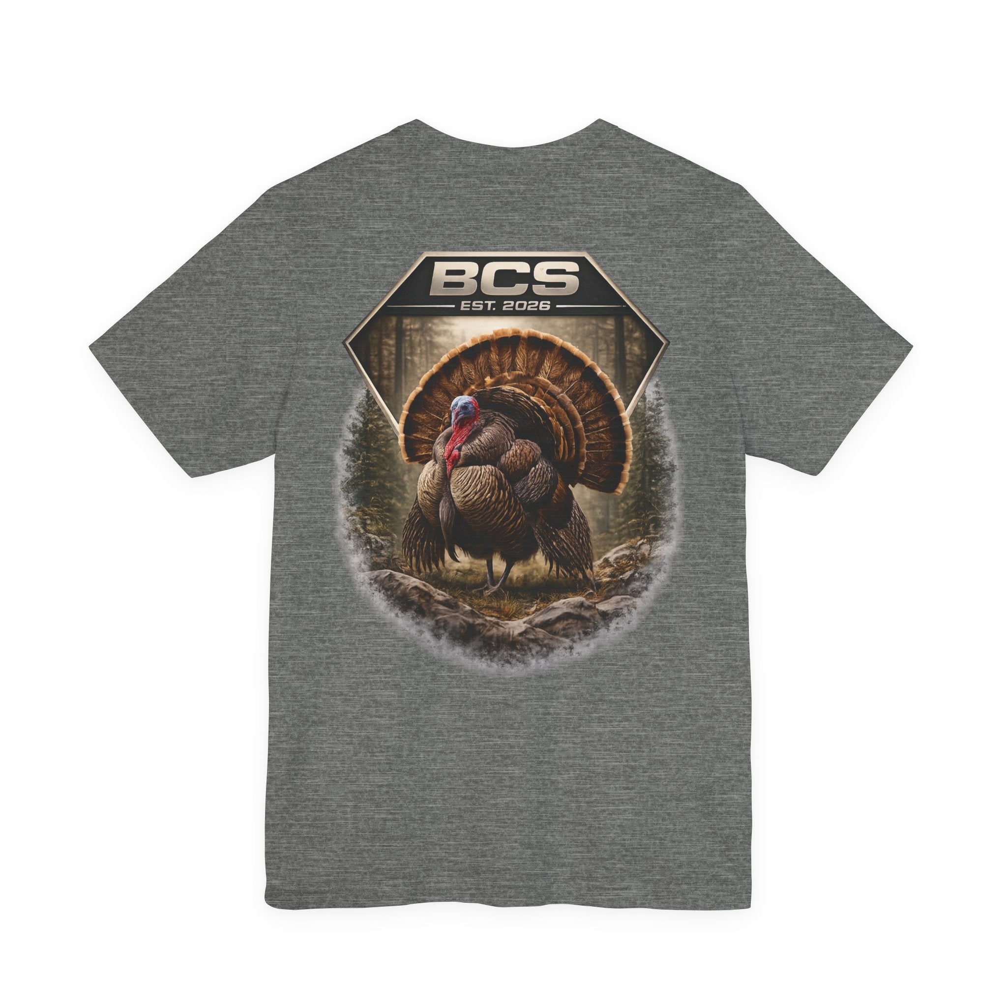 BCS Turkey Badge Tee – Built Country Strong Outdoor Edition