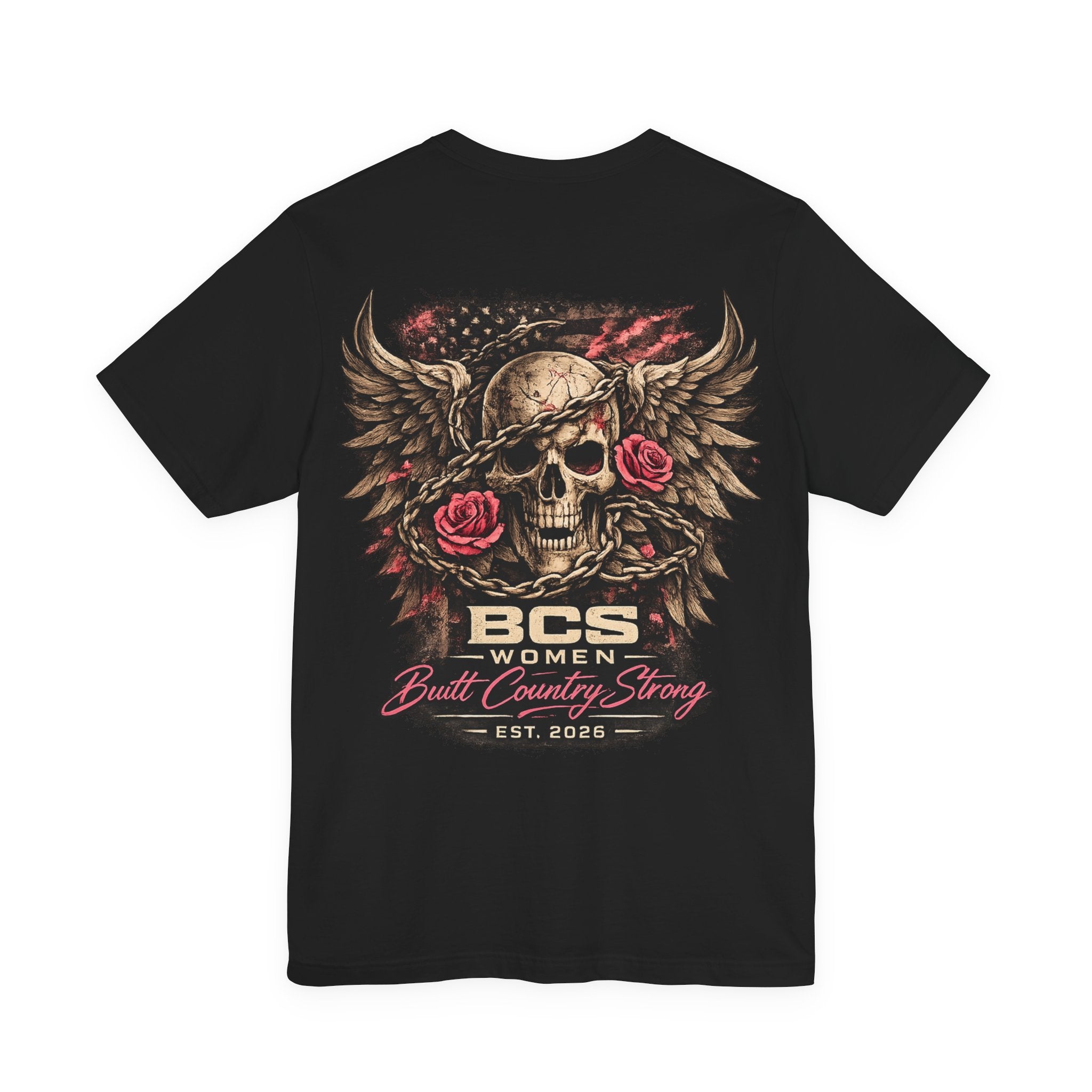 BCS Women “Iron Reign” Skull Tee – Built Country Strong