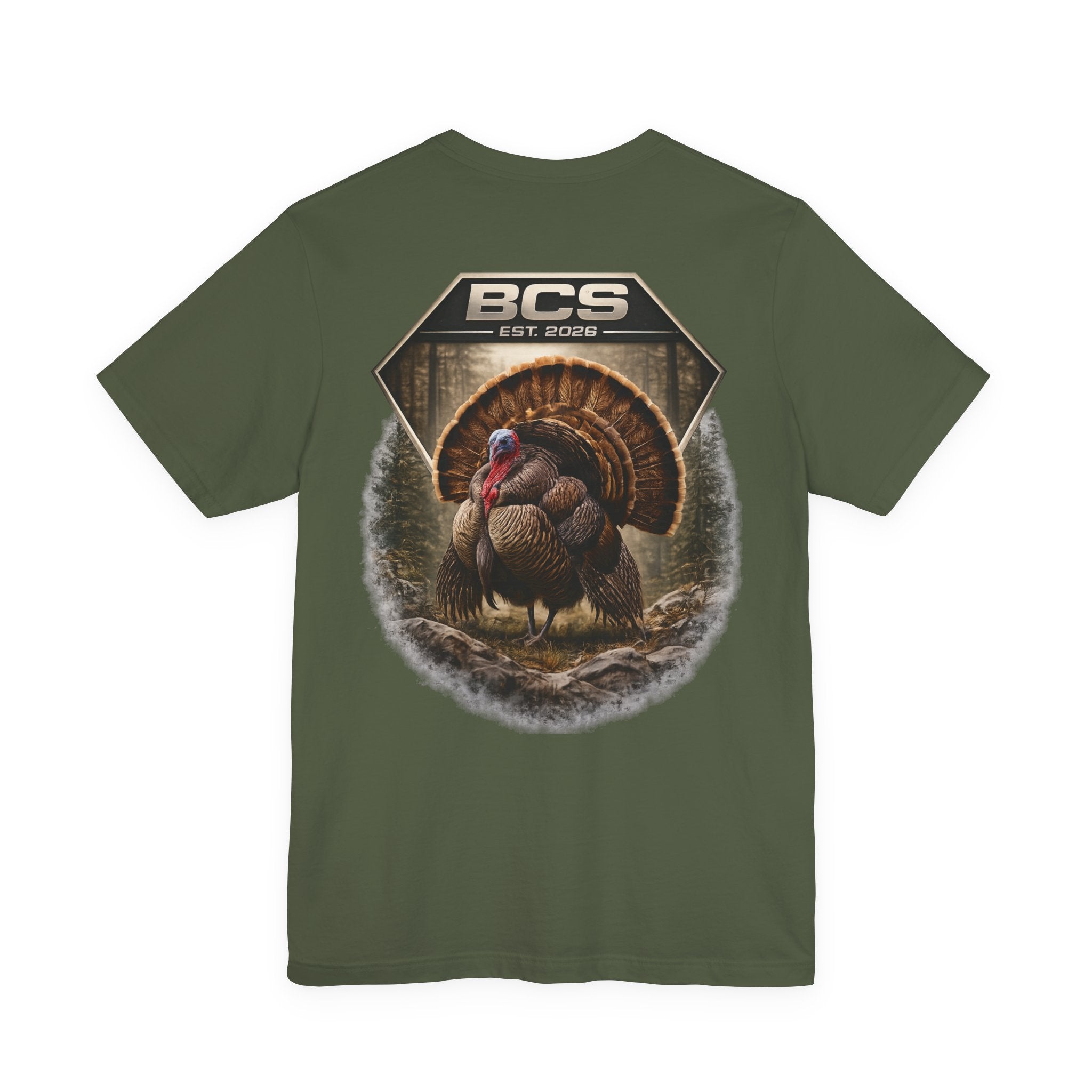 BCS Turkey Badge Tee – Built Country Strong Outdoor Edition