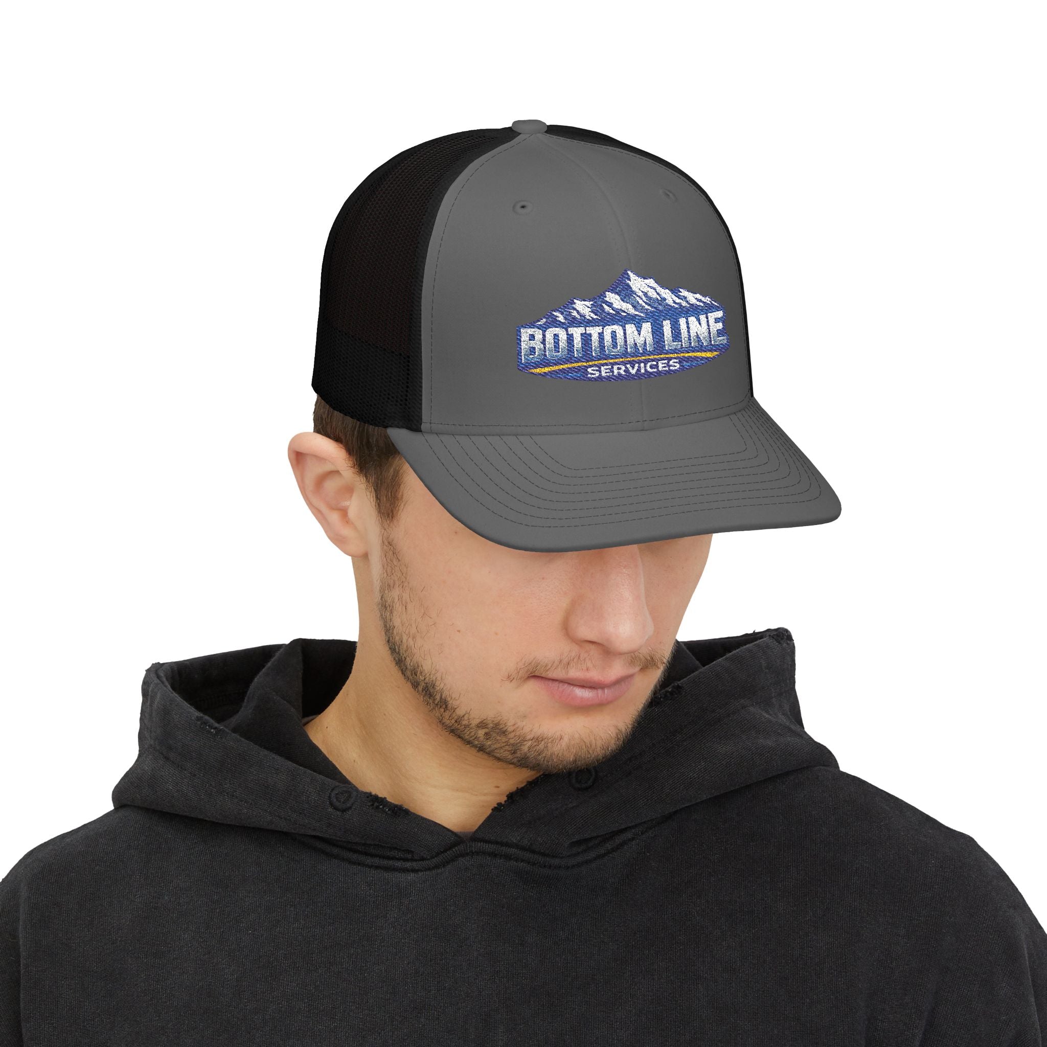 Bottom Line Services Embroidered Trucker Cap