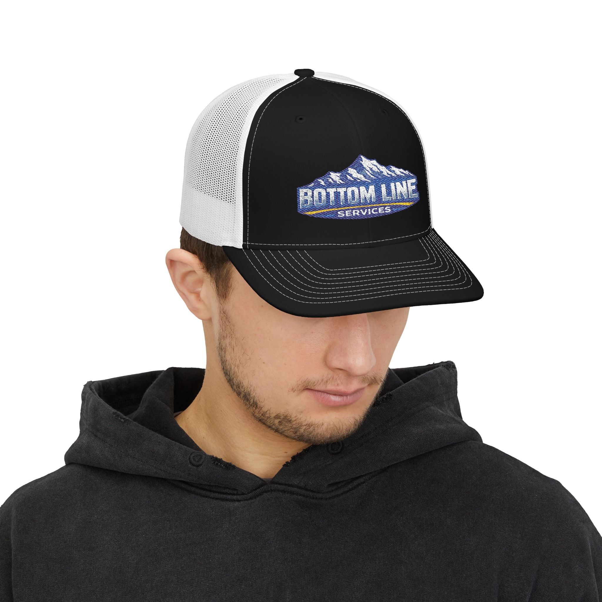 Bottom Line Services Embroidered Trucker Cap
