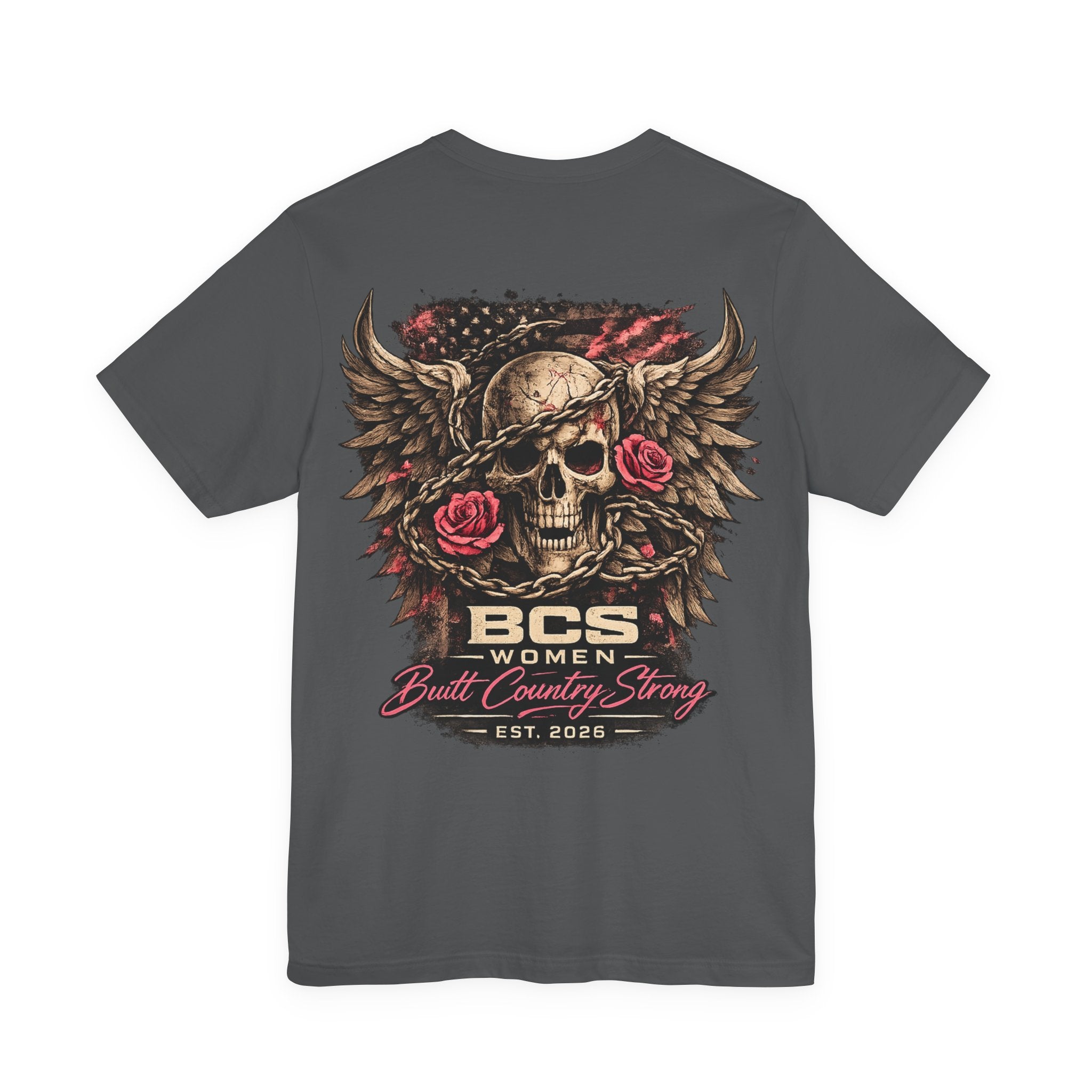 BCS Women “Iron Reign” Skull Tee – Built Country Strong