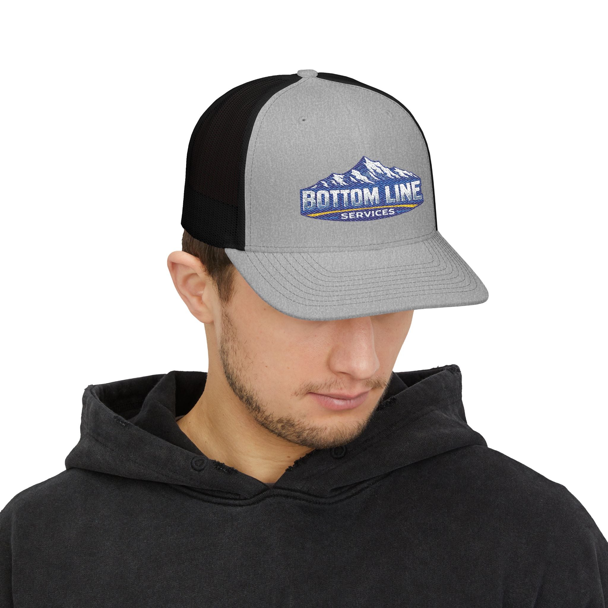 Bottom Line Services Embroidered Trucker Cap
