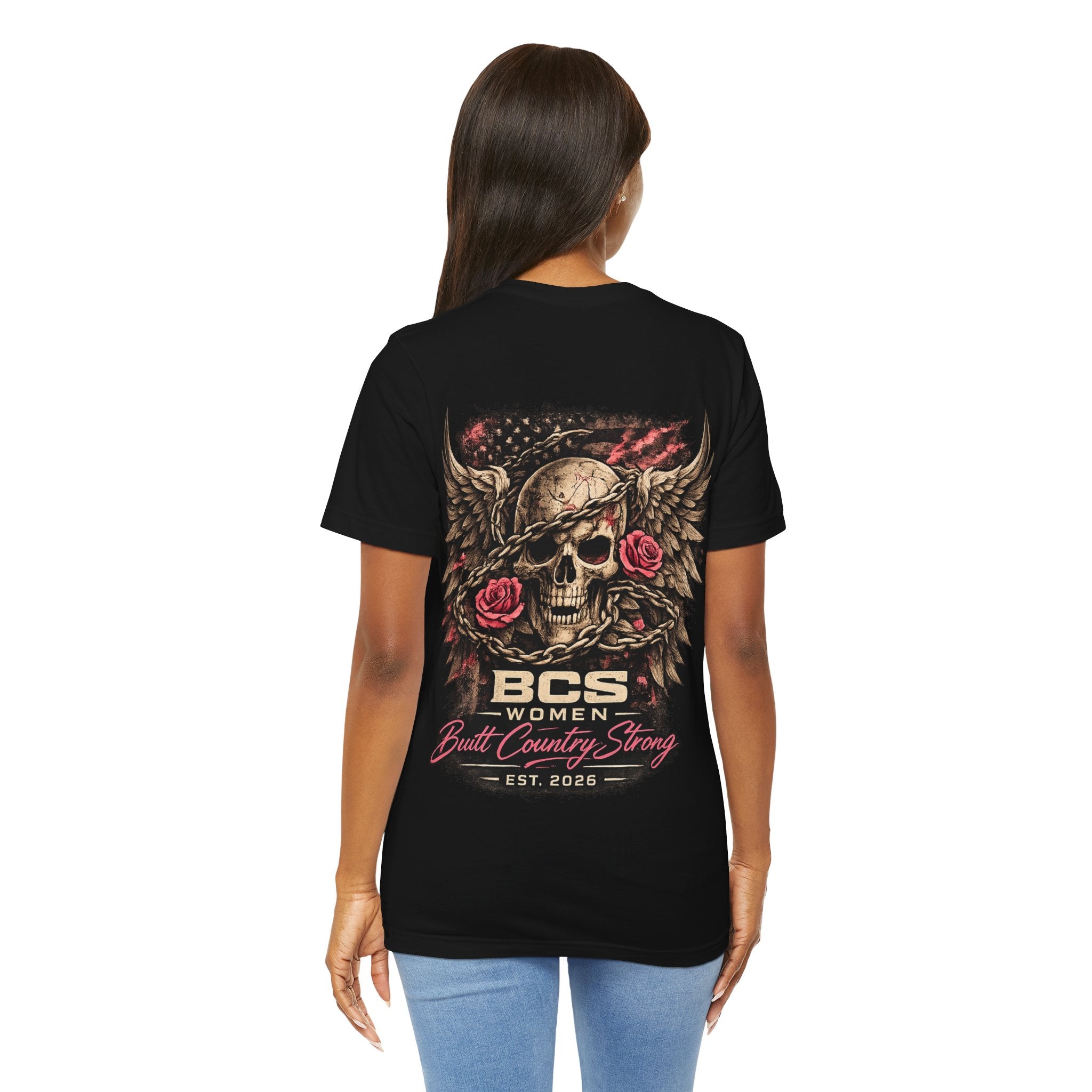 BCS Women “Iron Reign” Skull Tee – Built Country Strong