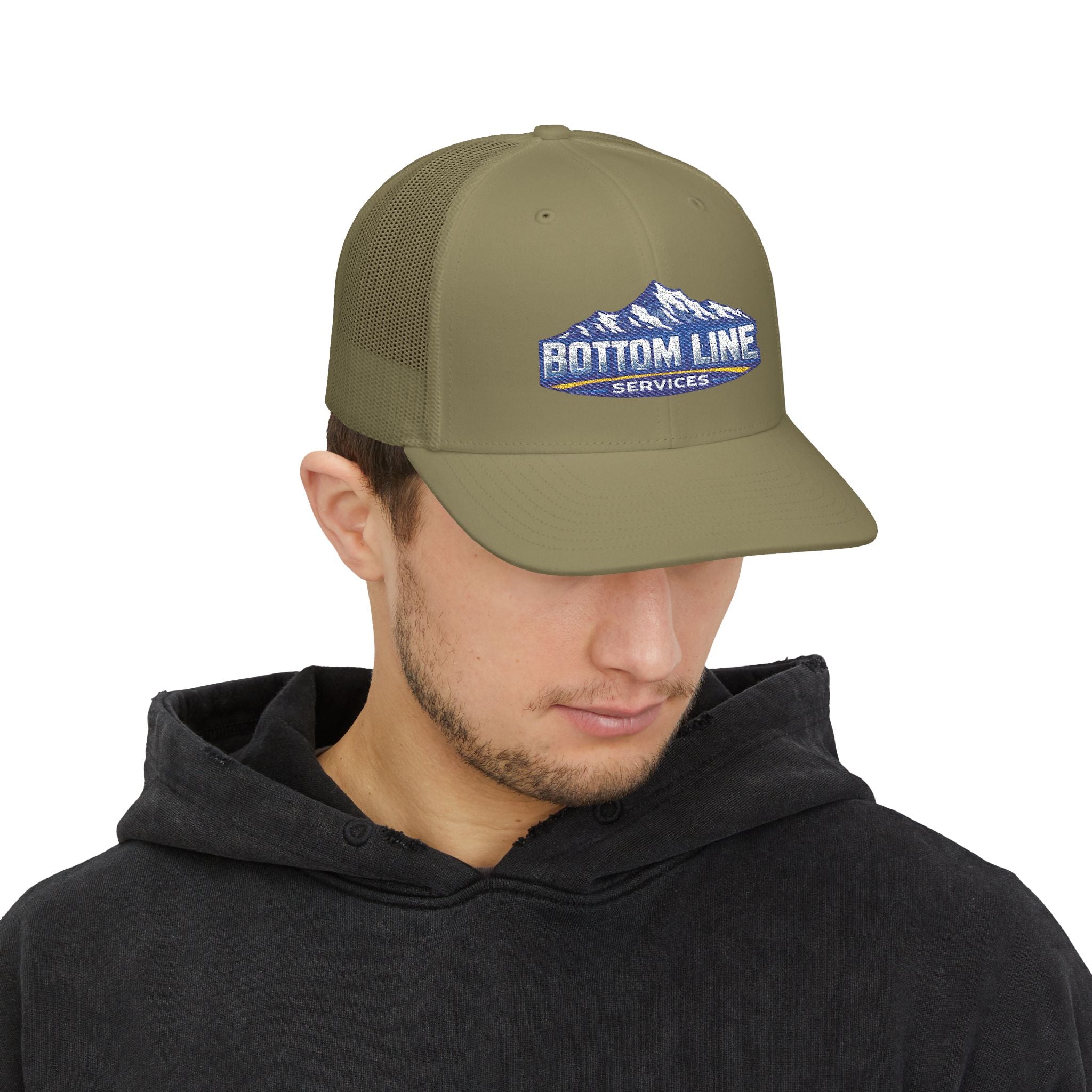 Bottom Line Services Embroidered Trucker Cap