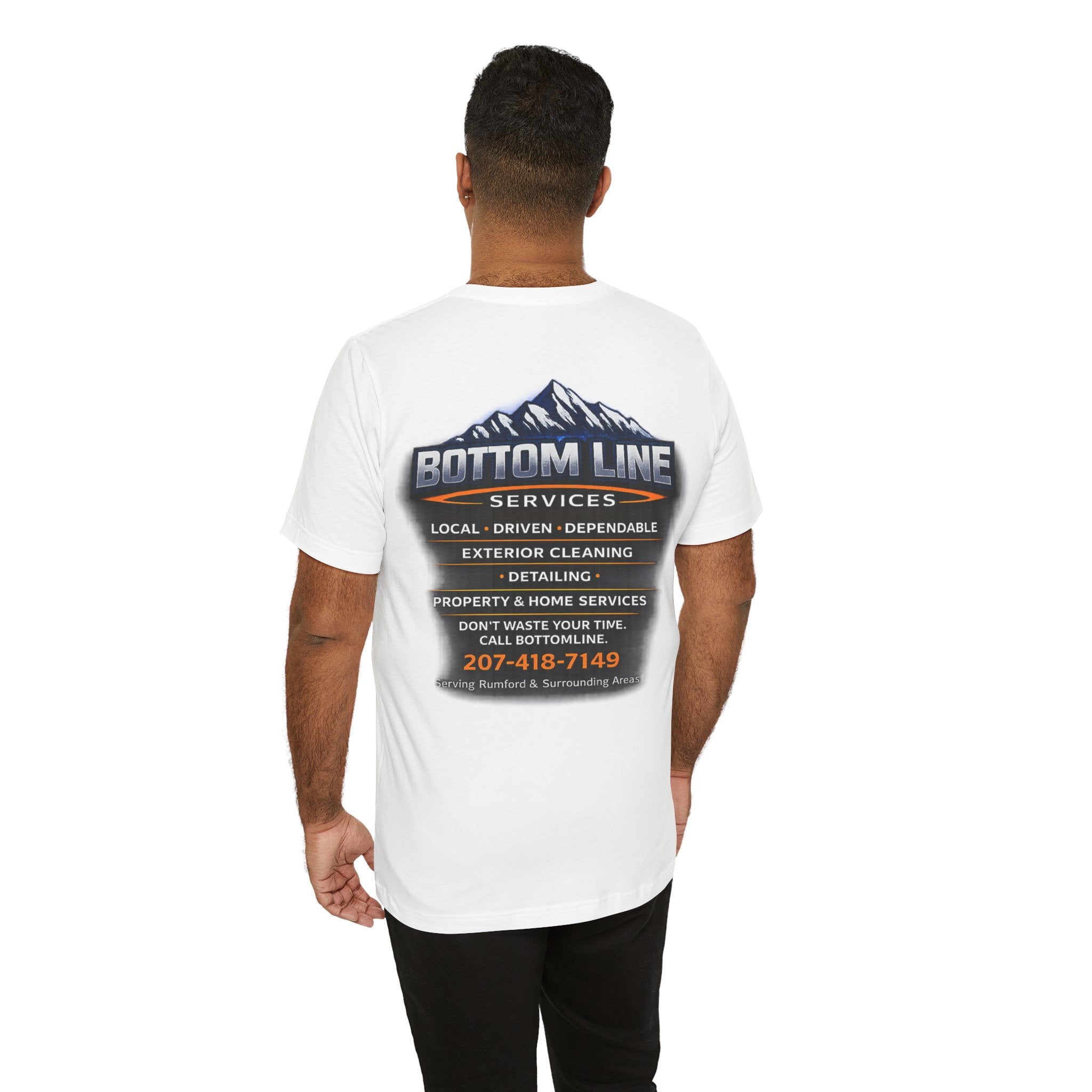 Bottom Line Services Logo T-Shirt — Exterior Cleaning & Detailing Company Tee