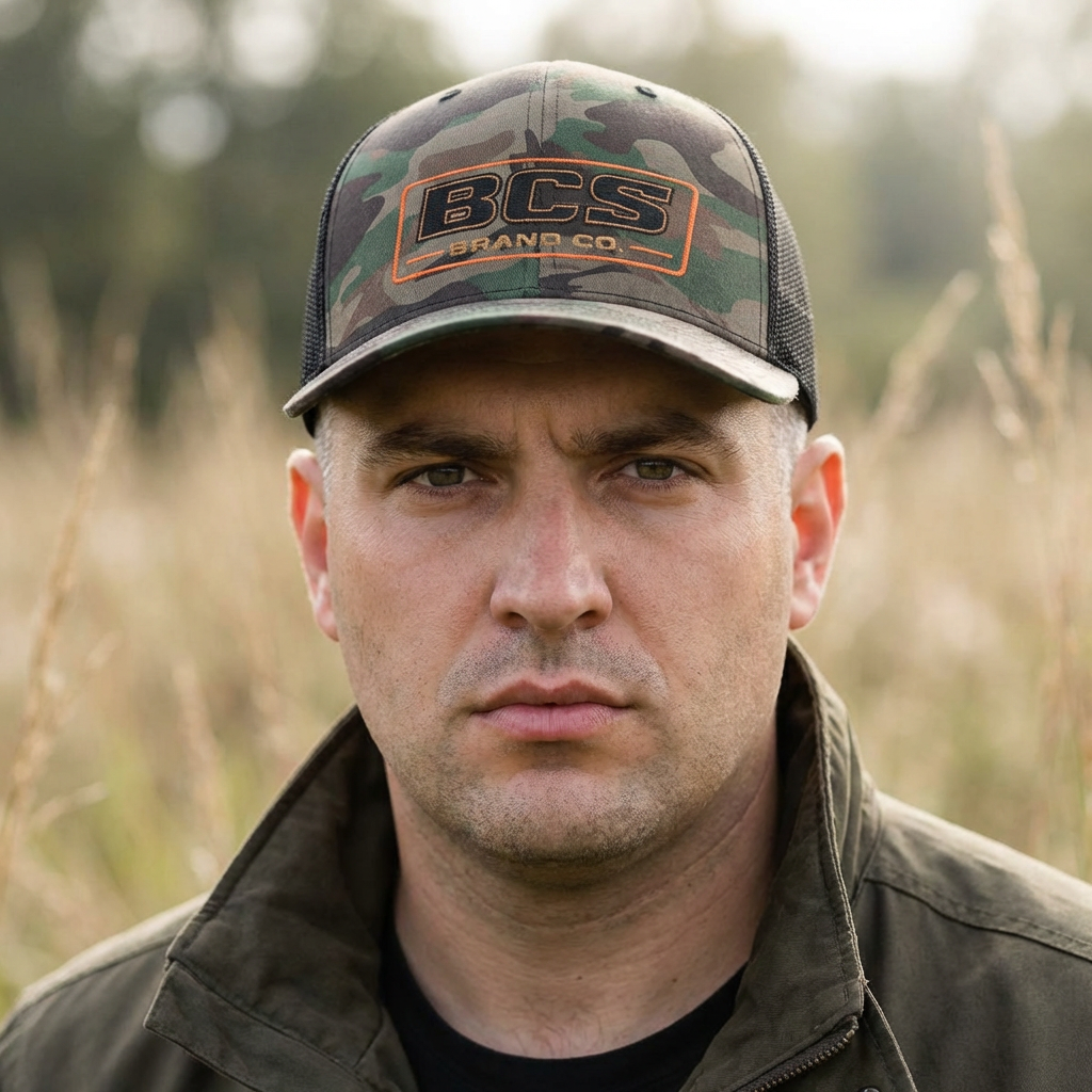 BCS Brand Co Camo Patch Hat – EST. 2026 Edition