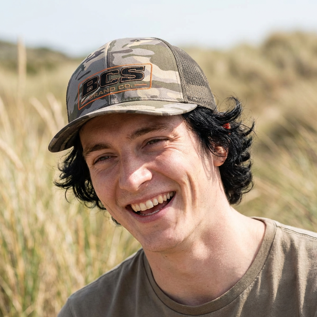 BCS Brand Co Camo Patch Hat – EST. 2026 Edition