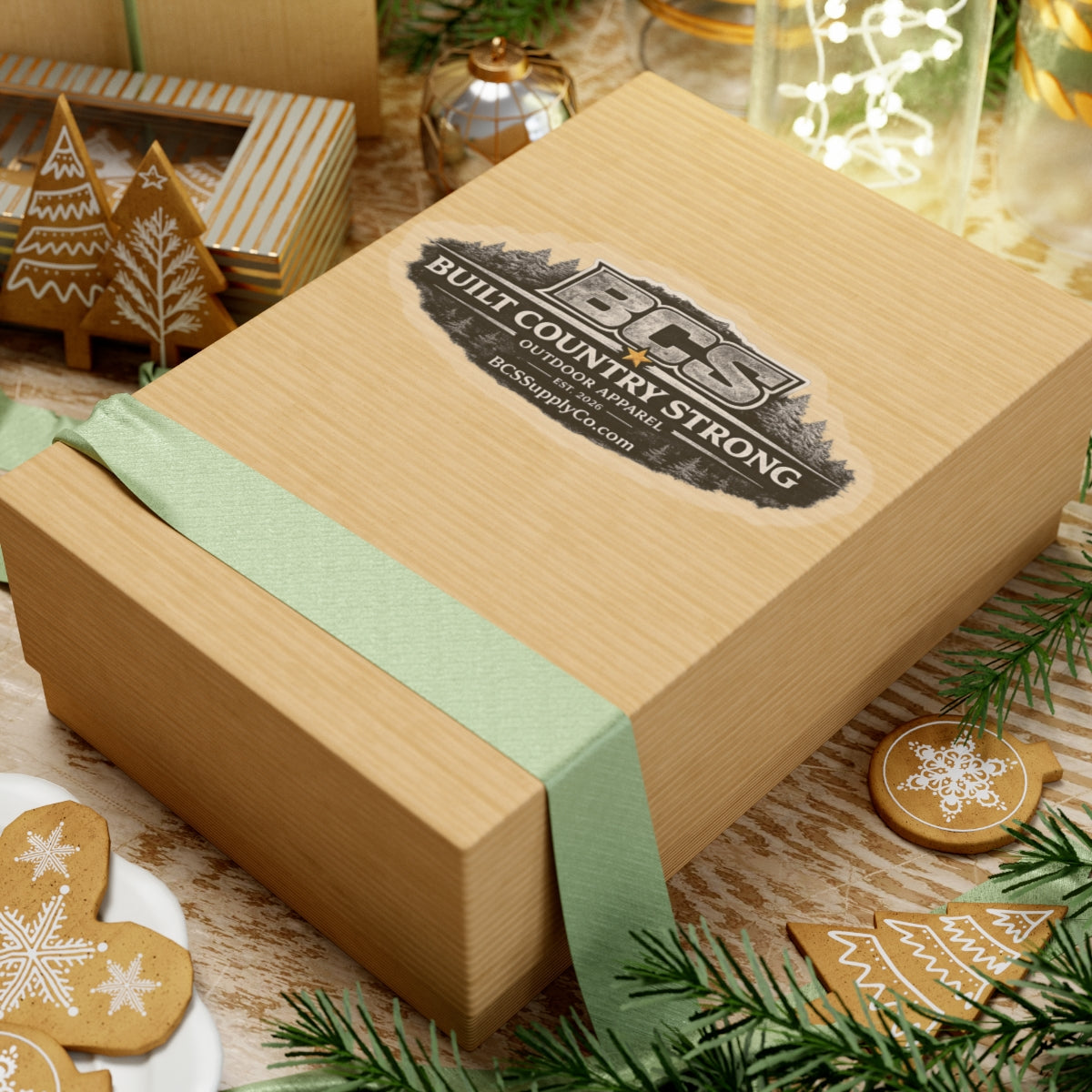 Built Country Strong Kiss-Cut Sticker — BCS Outdoor Apparel Logo Decal