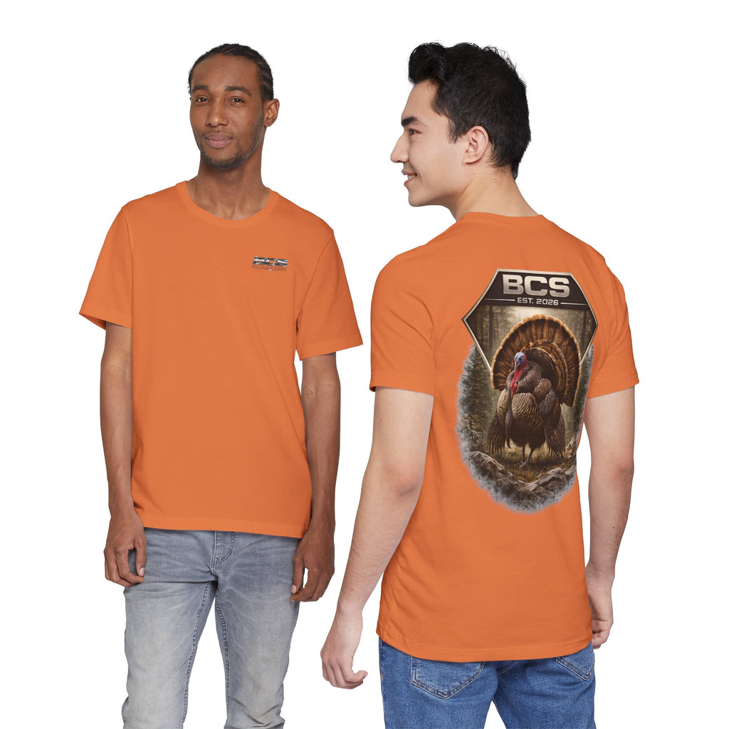 BCS Turkey Badge Tee – Built Country Strong Outdoor Edition
