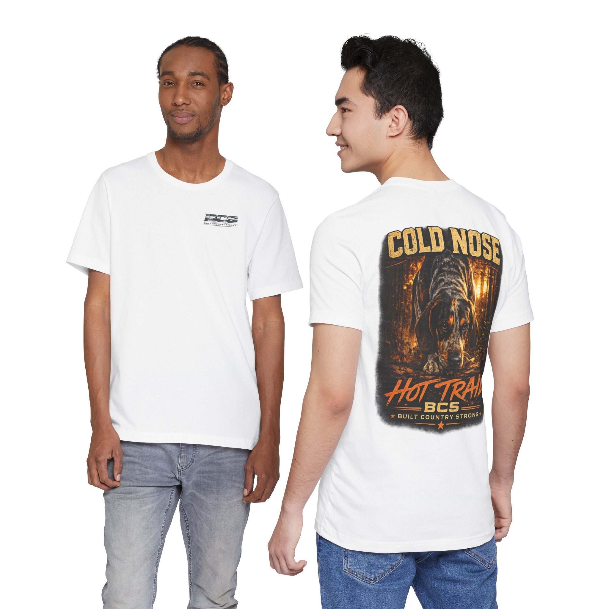 Blue Tick Coonhound Hunting Shirt – Cold Nose Hot Trail – Hound Hunting Tee – Coon Hunter Gift – Built Country Strong