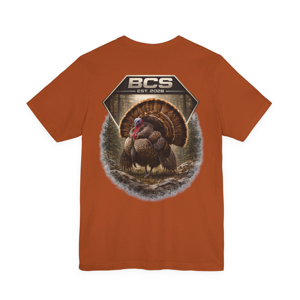 BCS Turkey Badge Tee – Built Country Strong Outdoor Edition