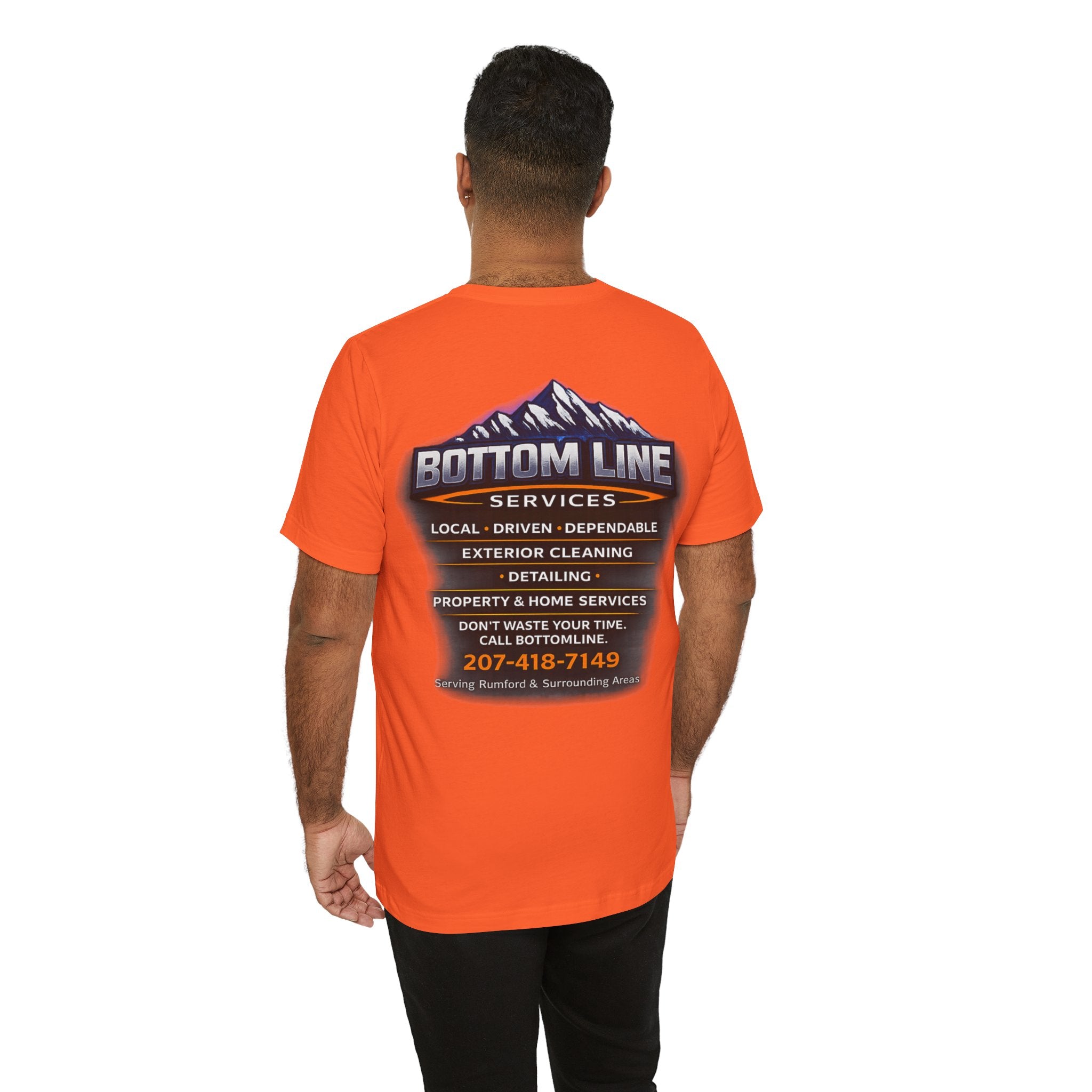 Bottom Line Services Logo T-Shirt — Exterior Cleaning & Detailing Company Tee