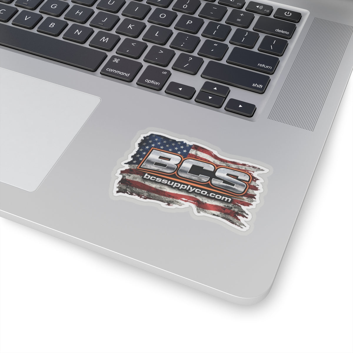 BCS American Flag Logo Kiss-Cut Sticker — Patriotic Laptop Decal