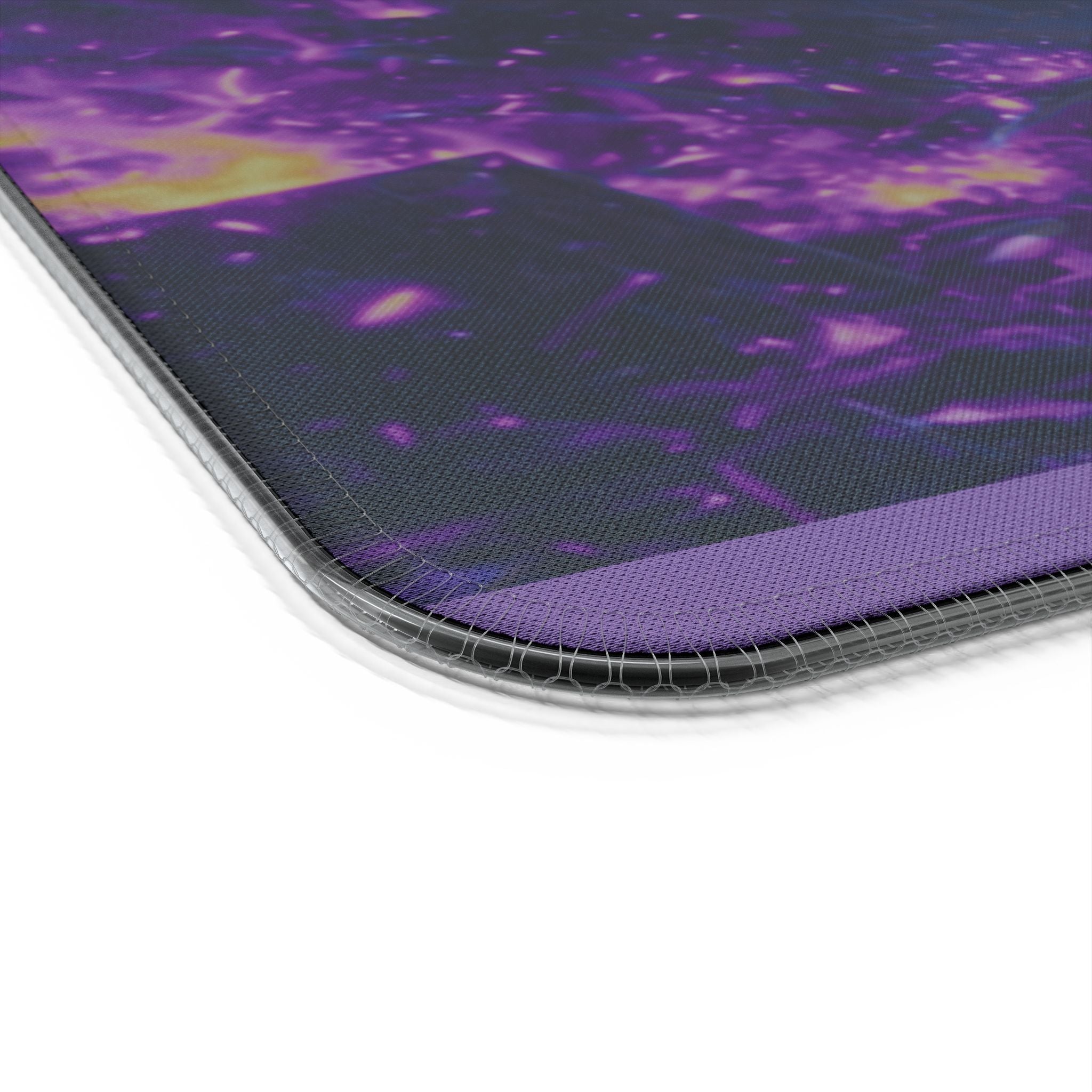 RGB Wireless Charging Gaming Mouse Pad – 35x16 Extended Desk Mat with Neon Storm Cyberpunk Artwork