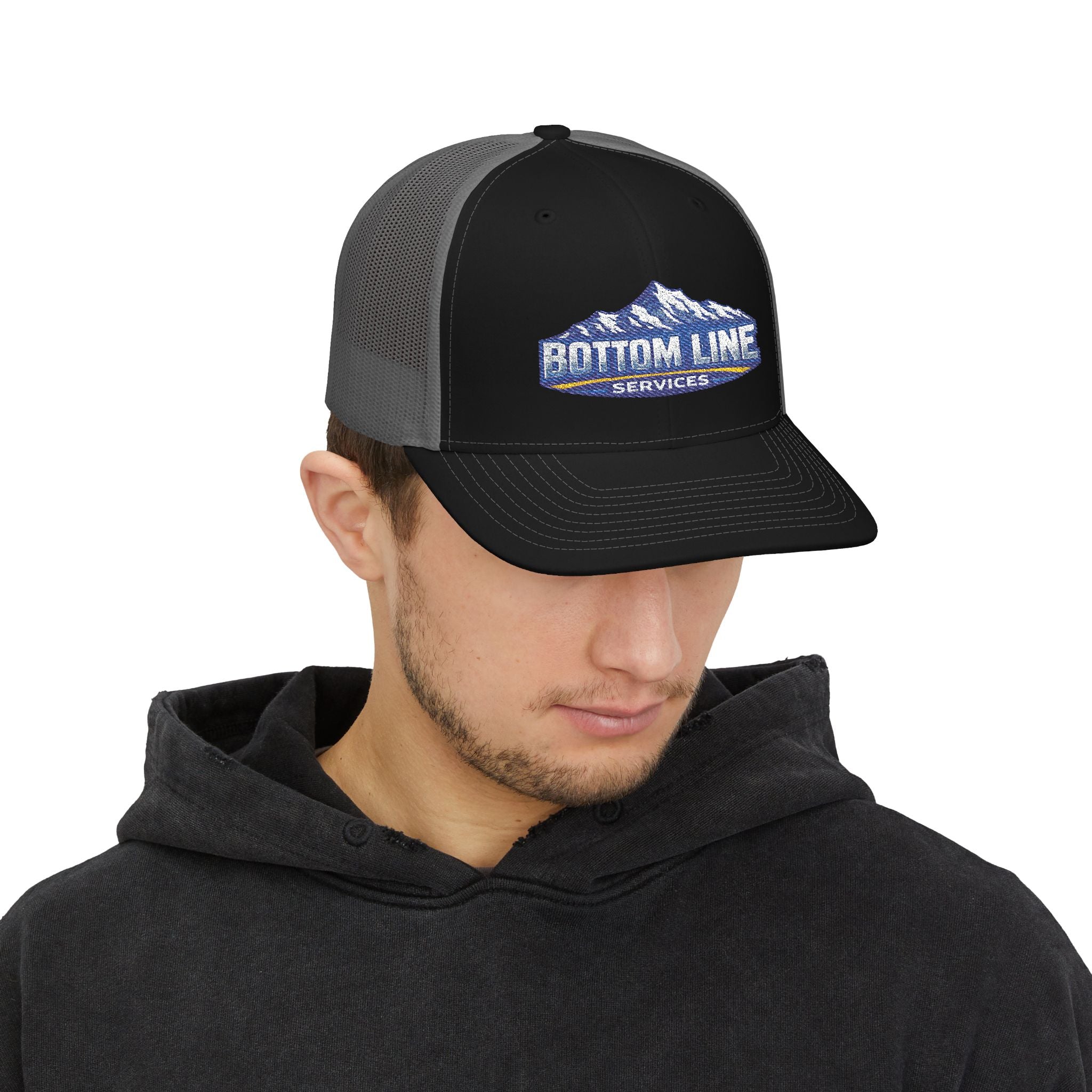 Bottom Line Services Embroidered Trucker Cap