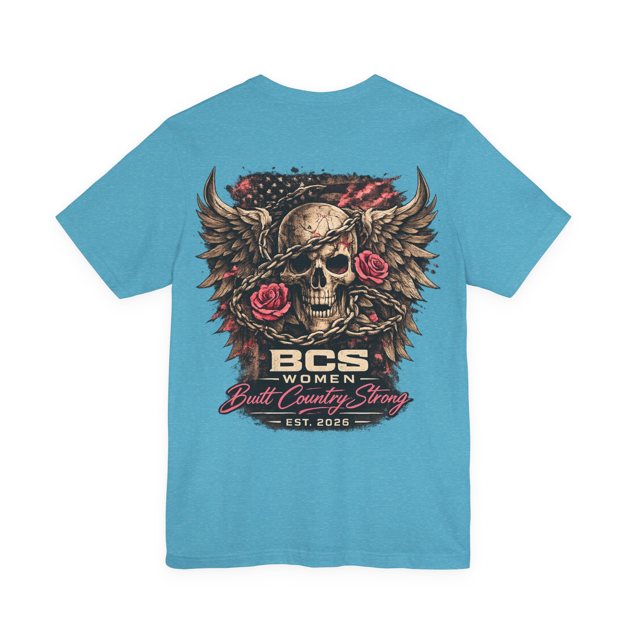 BCS Women “Iron Reign” Skull Tee – Built Country Strong