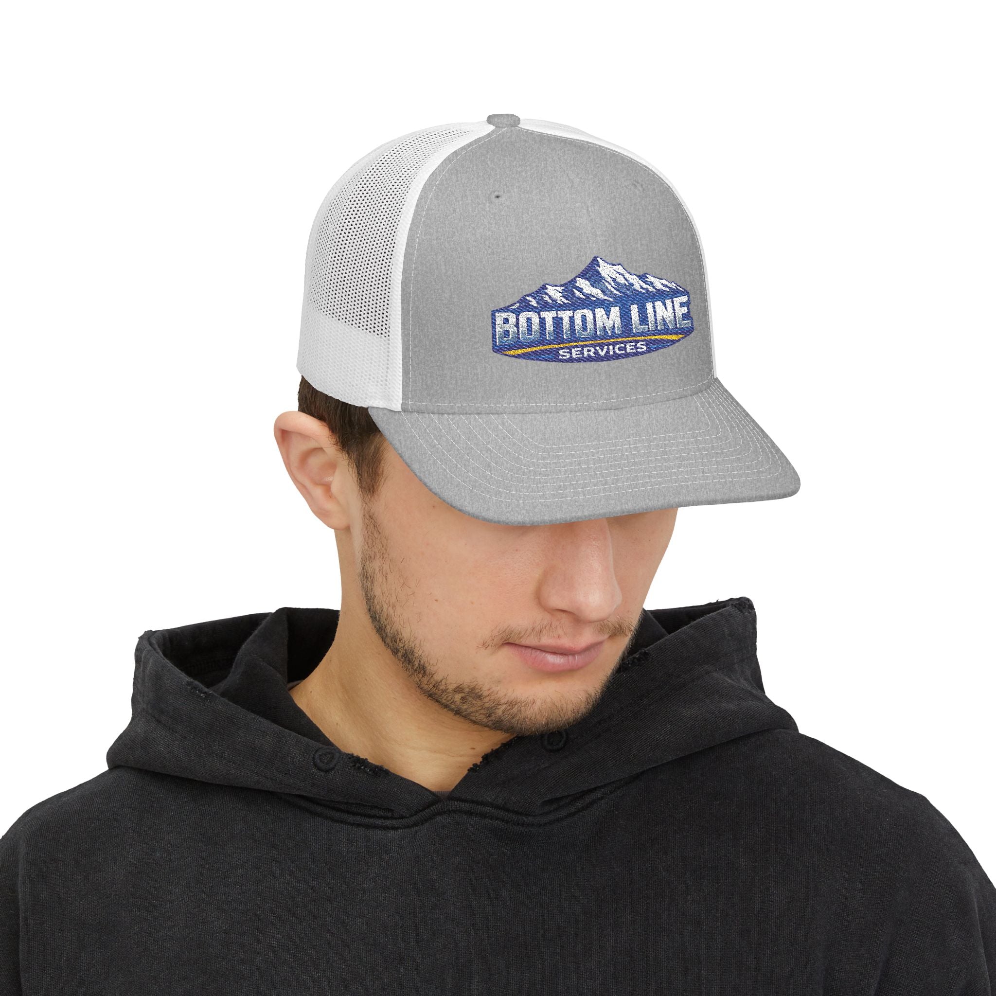 Bottom Line Services Embroidered Trucker Cap