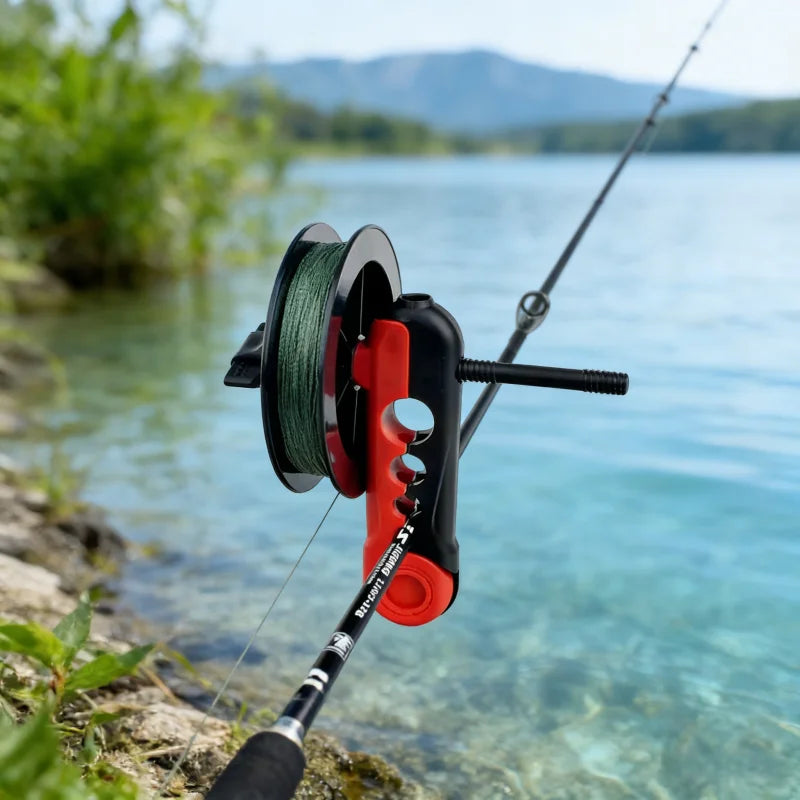 BCS Pro Fishing Line Spooler – No-Twist Reel Spooling Tool for Spinning & Baitcasting Reels